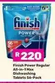Game Finish Power Regular All-in-1 Max Dishwashing Tablets 56-Pack offer