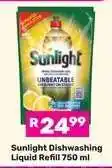Game Sunlight Dishwashing Liquid Refill 750 ml offer