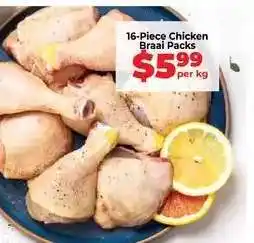 Food Lover's Market 16 Piece Chicken Braai Packs offer