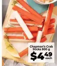 Food Lover's Market Chapman's Crab Sticks offer