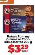 Food Lover's Market Bakers Romany Creams or Choc-Kits Assorted offer