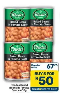 Pick n Pay Hypermarket Rhodes Baked Beans In Tomato Sauce offer