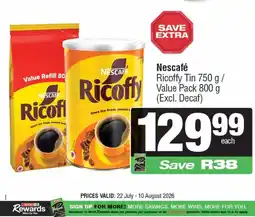 Spar Nescafé Ricoffy offer
