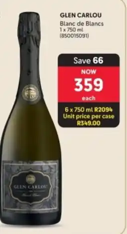 Makro’s liquor Glen Carlou Blanc de Blancs offer