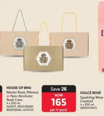 HOUSE OF BNG Nectar Rosé, Mimosa or Non-Alcoholic Rosé Cans