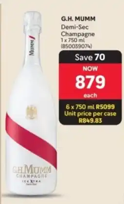 Makro’s liquor G.H. MUMM Champagne offer