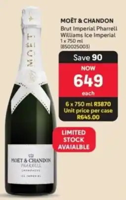 Makro’s liquor Moët & Chandon Brut Imperial Pharrell Williams Ice Imperial offer