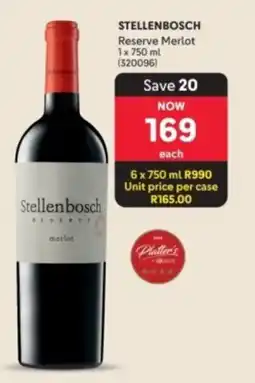 Makro’s liquor Stellenbosch Reserve Merlot offer
