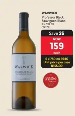 Makro’s liquor WARWICK Professor Black Sauvignon Blanc offer