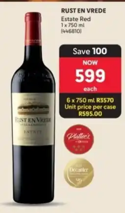 Makro’s liquor Rust en Vrede Estate Red offer