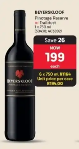 Makro’s liquor Beyerskloof Pinotage Reserve offer