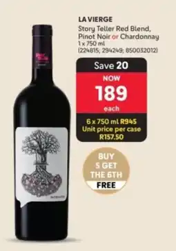 Makro’s liquor LA VIERGE Story Teller Red Blend offer