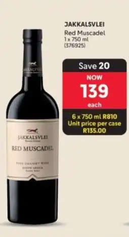 Makro’s liquor Jakkalsvlei Red Muscadel offer
