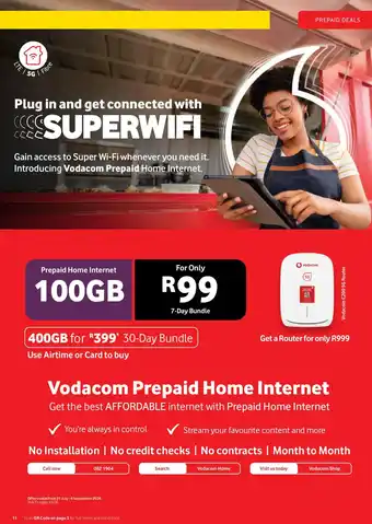 Makro Vodacom Prepaid Home Internet offer