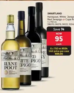 Makro’s liquor Hane Poot White or Red Jerepigo offer