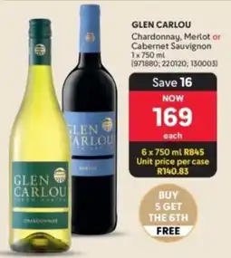 Makro’s liquor Glen Carlou Chardonnay, Merlot or Cabernet Sauvignon offer