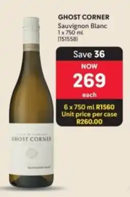 Makro’s liquor Ghost Corner Sauvignon Blanc offer