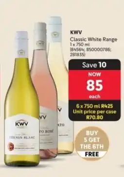 Makro’s liquor KWV Classic White Range offer