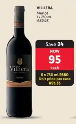 Makro’s liquor Villiera Merlot offer