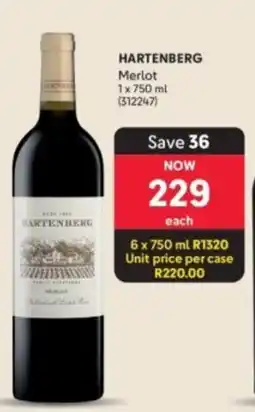 Makro’s liquor Hartenberg Merlot offer