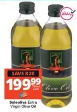 Checkers Soleoliva Extra Virgin Olive Oil offer