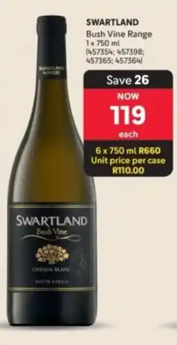 Makro’s liquor SWARTLAND Bush Vine Chenin Blanc offer