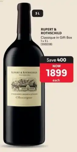 Makro’s liquor Rupert & Rothschild Classique offer
