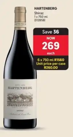 Makro’s liquor Hartenberg Shiraz offer