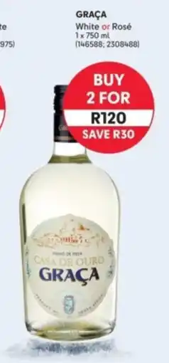 Makro’s liquor GRAÇA White or Rosé offer