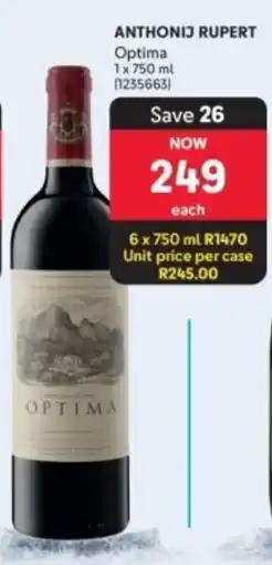 Makro’s liquor ANTHONIJ RUPERT Optima offer