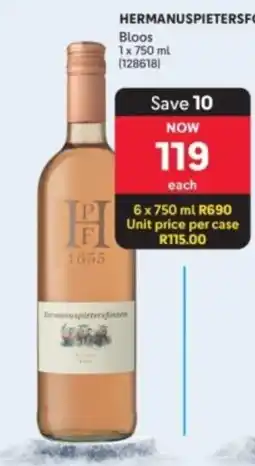 Makro’s liquor Hermanuspietersfontein Bloos offer