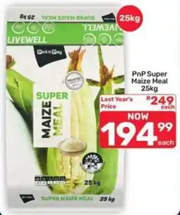 Pick n Pay Hypermarket Livewell Super Maize Meal offer