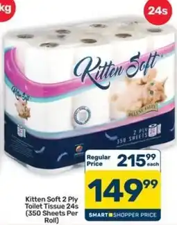 Pick n Pay Hypermarket Kitten Soft 2 Ply Toilet Tissue offer