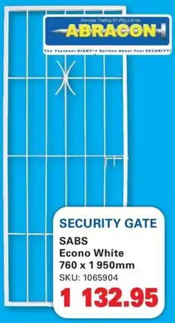 Cashbuild ABRACON SECURITY GATE offer
