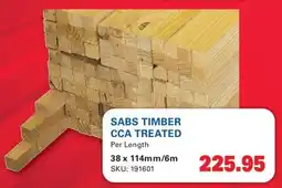 Cashbuild SABS TIMBER CCA TREATED offer