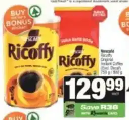 Spar Nescafé Ricoffy Original Instant Coffee offer