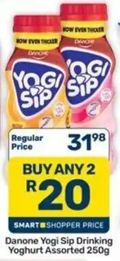 Pick n Pay Hypermarket Danone Yogi Sip Drinking Yoghurt Assorted offer