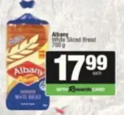 Spar Albany White Sliced Bread offer