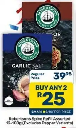 Pick n Pay Hypermarket Robertsons Spice Refill Assorted offer
