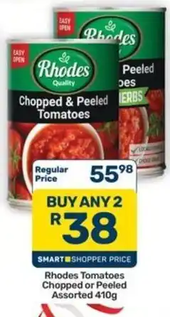 Pick n Pay Hypermarket Rhodes Chopped & Peeled Tomatoes Assorted offer