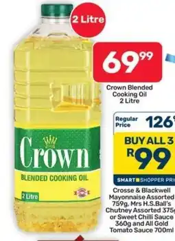 Pick n Pay Hypermarket Crown Blended Cooking Oil offer