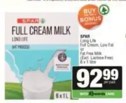 SuperSpar SPAR FULL CREAM MILK LONG LIFE UHT PROCESS offer