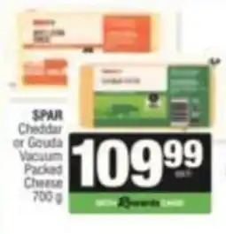 Spar SPAR Cheddar or Gouda Vacuum Packed Cheese offer