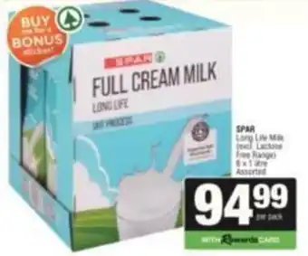SuperSpar SPAR Full Cream Milk Long Life Assorted offer