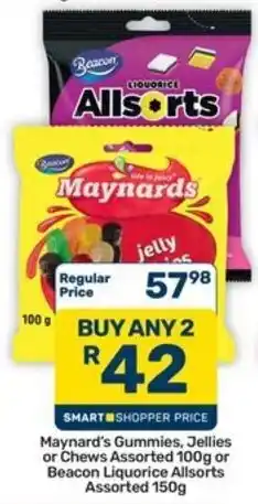 Pick n Pay Hypermarket Maynard's Gummies, Jellies or Chews Assorted offer
