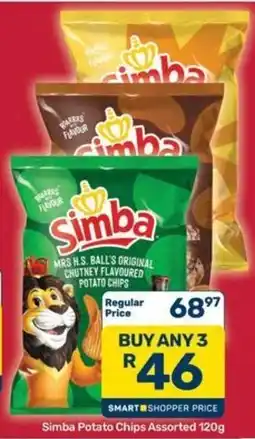 Pick n Pay Hypermarket Simba Potato Chips Assorted offer