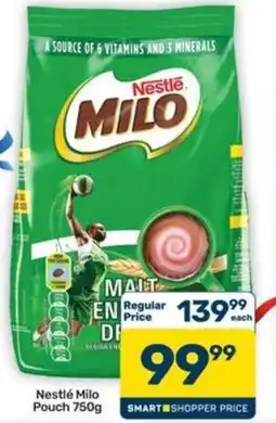 Pick n Pay Hypermarket Nestlé Milo Pouch offer