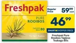 Pick n Pay Hypermarket Freshpak Pure Rooibos Tagless Teabags offer