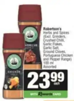 Spar Robertson's Herbs and Spices Assorted offer