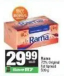 SuperSpar Rama 70% Original Fat Spread offer